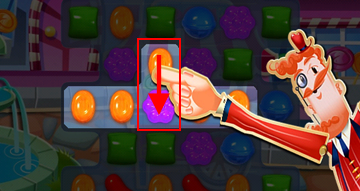 How to form a 5-in-a-row candy match in Candy Crush Saga