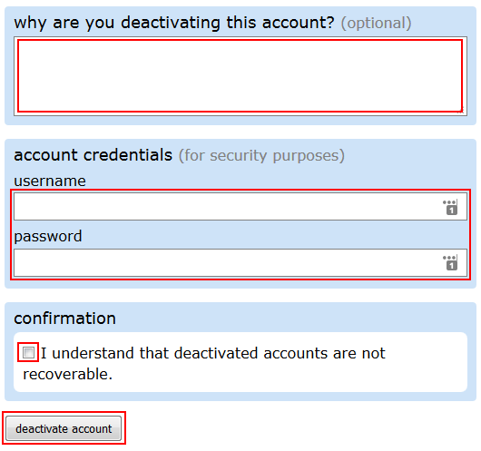 How to fill out the form for deleting your Reddit account