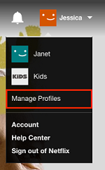 Manage Profiles button