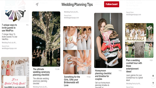 Pinterest party planning pins