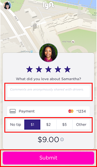 Tip your Lyft driver if you choose