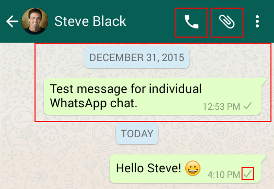 Other WhatsApp chat options