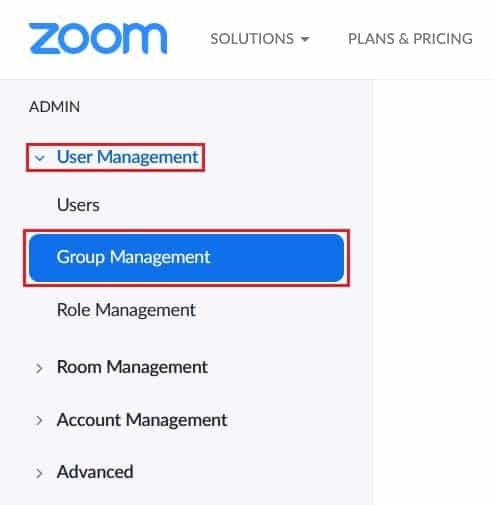 Managing settings for a group on your account