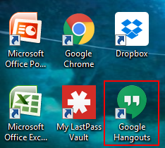 How to launch the Google Hangouts desktop client