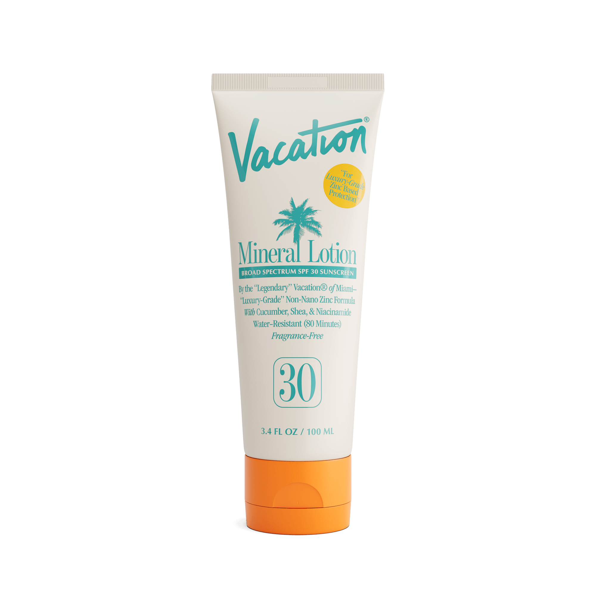 Vacation Mineral Lotion SPF 30, 3.4 fl oz / 100 ml lotion