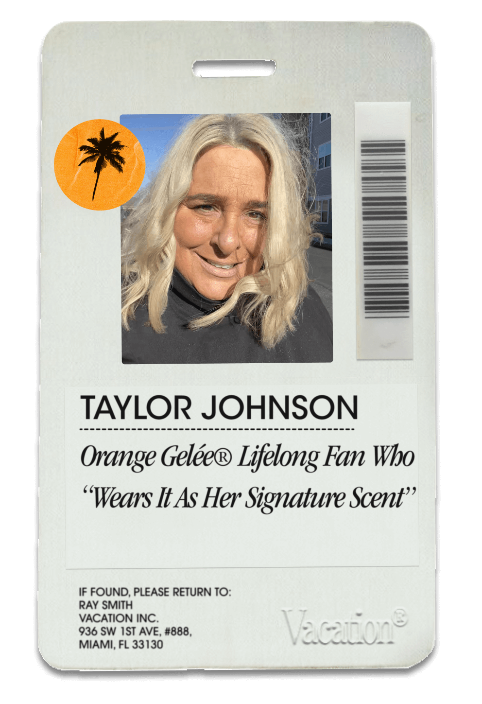 a picture of a woman with the name taylor johnson on it