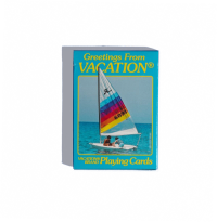 Vacation® Brand Playing Cards with a sailboat on the cover