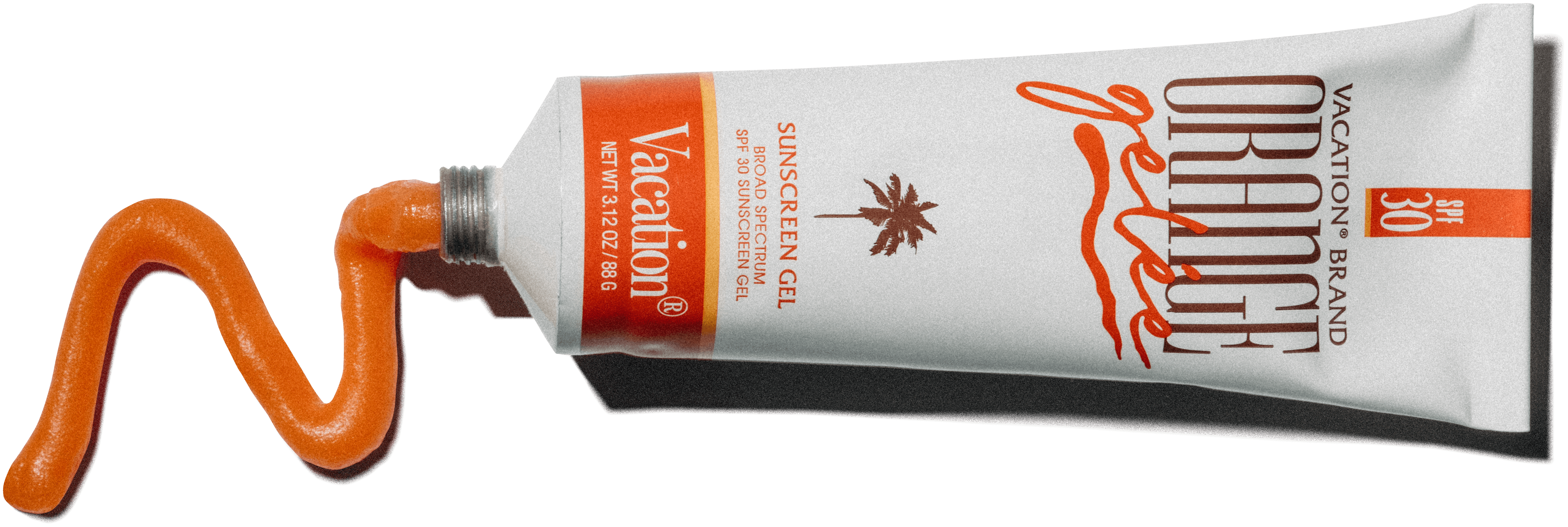 a tube of orange vacation brand sunscreen gel