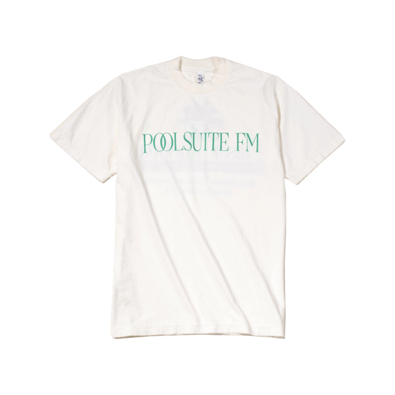 Poolsuite FM Off-White T-Shirt - 100% Cotton, Unisex