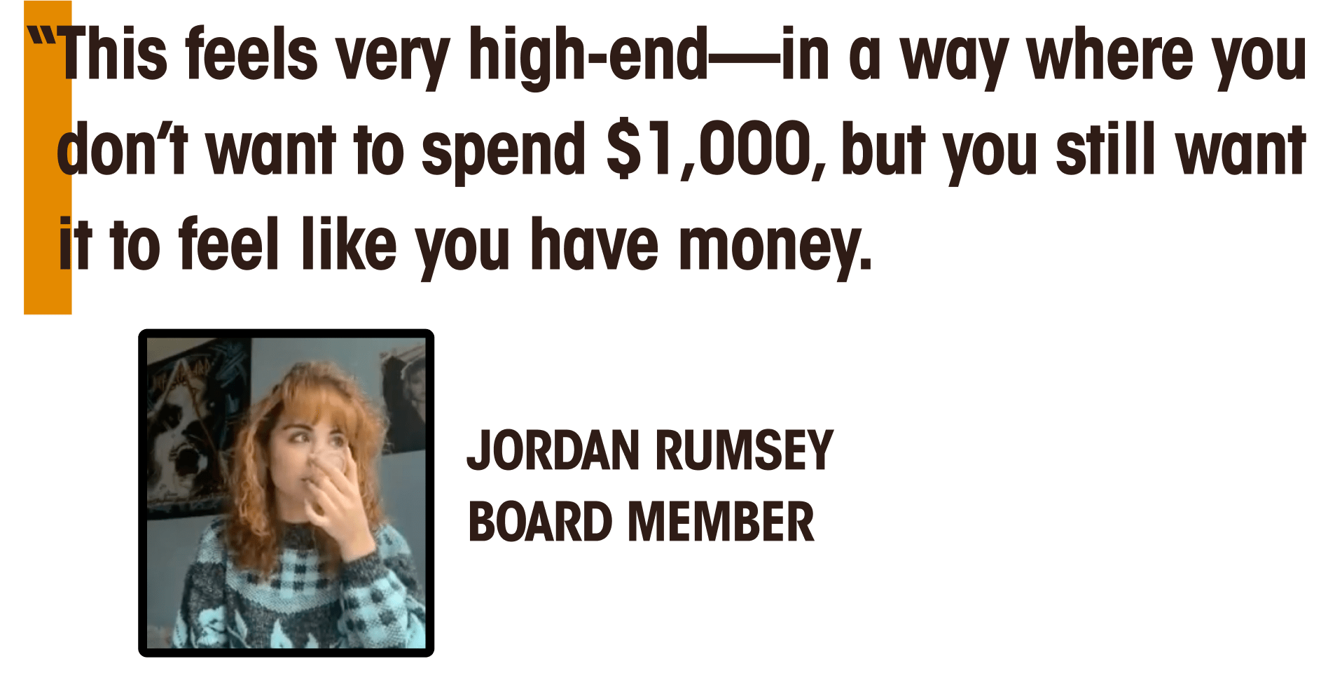 a quote from jordan rumsey board member