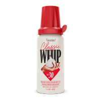 a bottle of vacation classic whip spf 30 sunscreen mousse