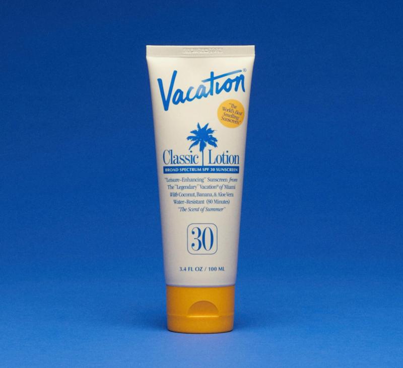 a bottle of vacation classic lotion with spf 30