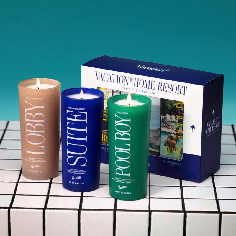 Vacation Home Resort Three Candle Set