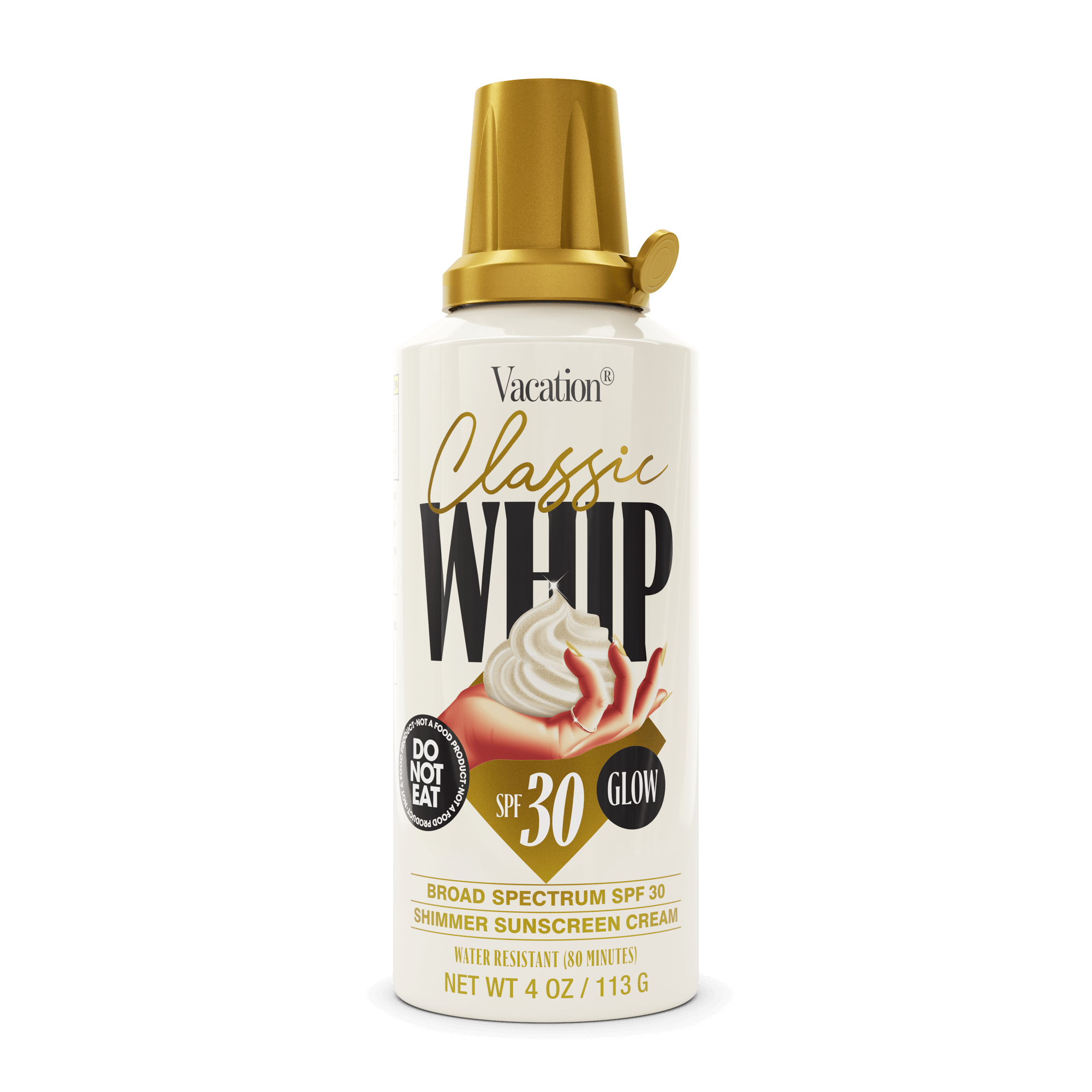 Vacation Classic Whip Glow SPF 30, 4 oz / 113 g spray can