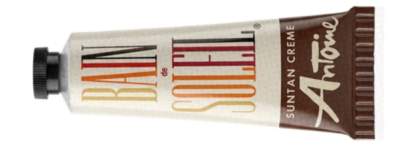 Beige tube of Bain de Soleil Suntan Creme Antoine.