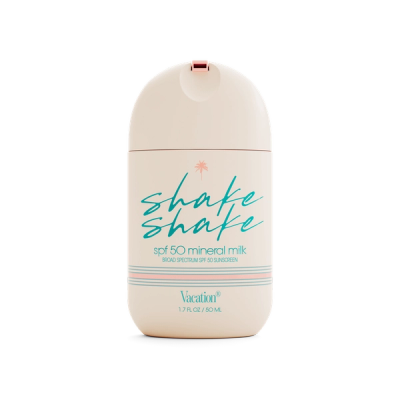 a bottle of shake shake spf 50 mineral milk