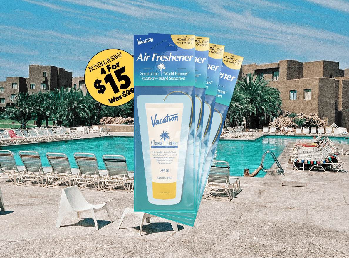 Vacation® Air Freshener (Pack of 4), The Worlds Best-Smelling Sunscreen