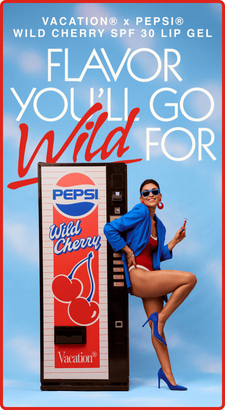 Vacation x Pepsi Wild Cherry SPF 30 Lip Gel: Flavor You'll go Wild For