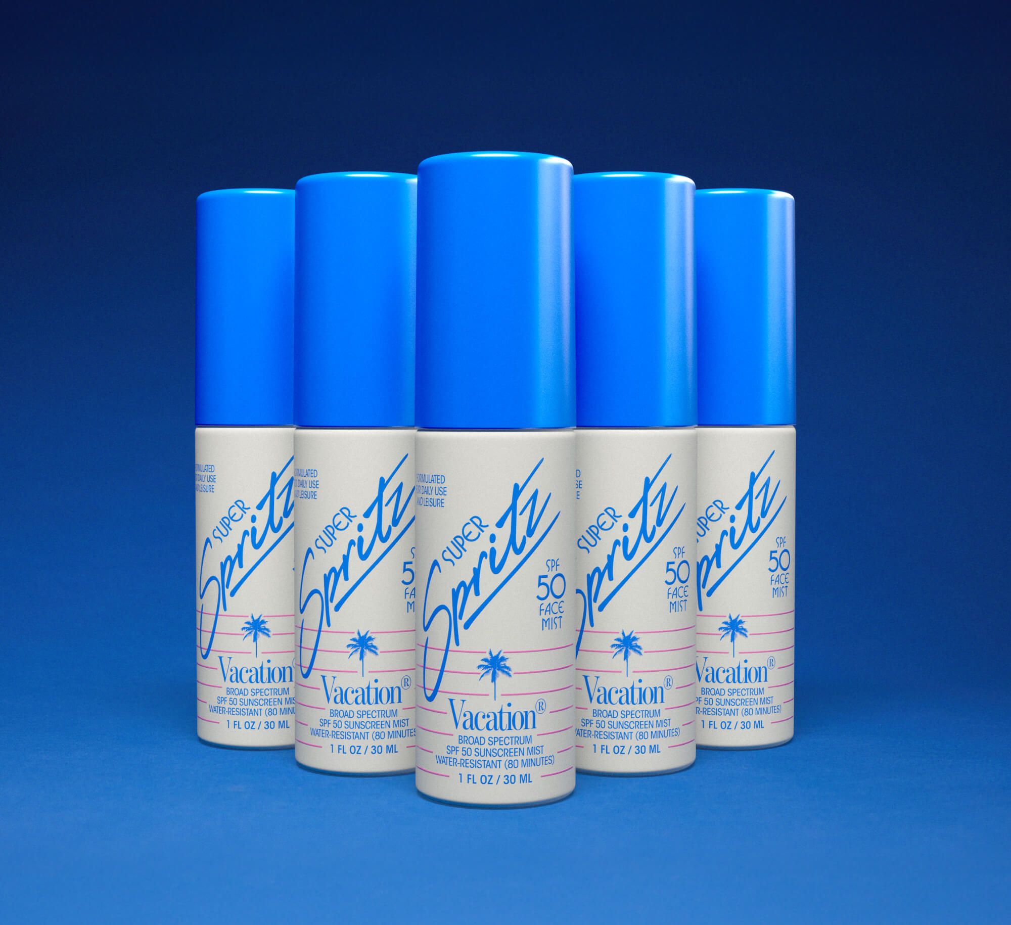 Mini Super Spritz SPF 50 Face Sunscreen Mist 6-Pack | Vacation®