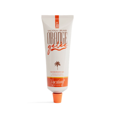 a tube of vacation® brand orange gelée sunscreen