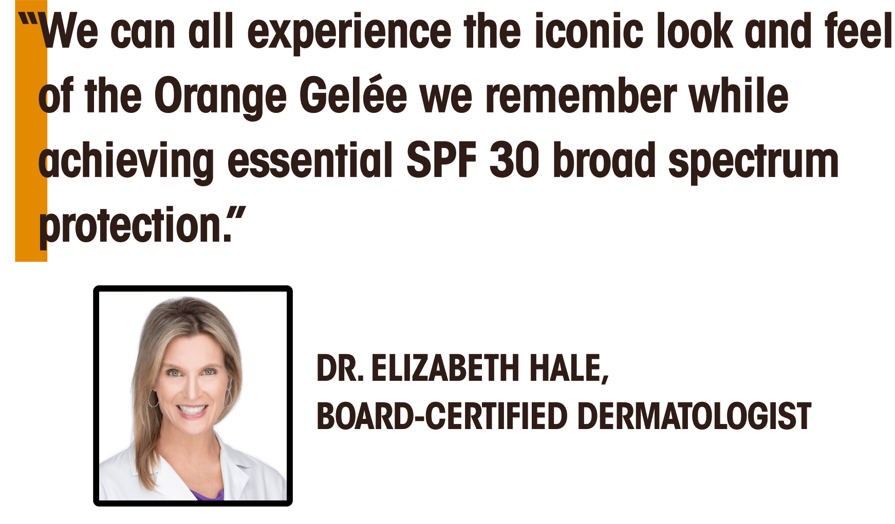 dr. elizabeth hale is a board-certified dermatologist