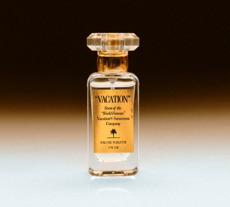 a bottle of " vacation " scent of the world famous vacation 's sunscreen company