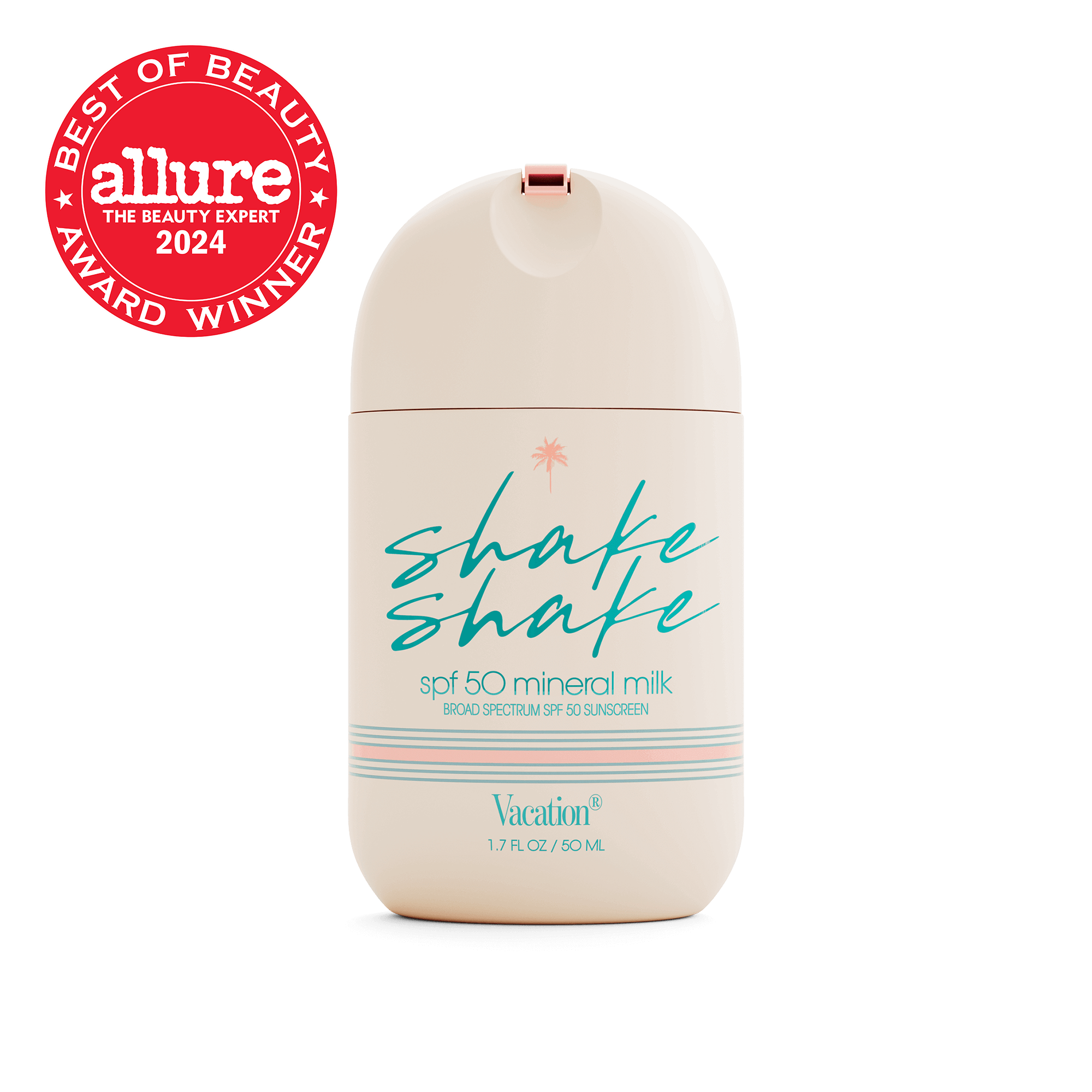 Vacation Shake Shake SPF 50 Mineral Milk, 1.7 fl oz / 50 mL lotion