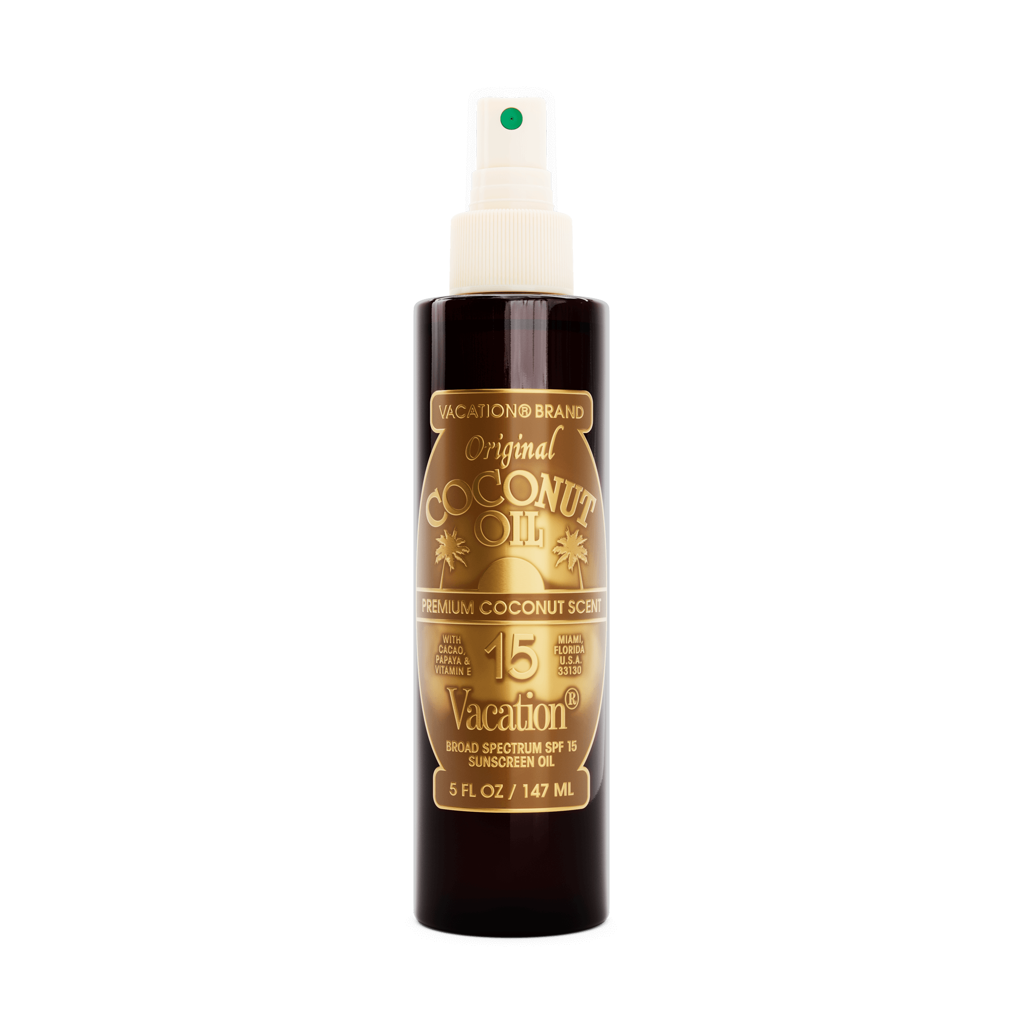 Vacation Original Coconut Oil SPF 15, 5.0 fl oz / 147 ml oil