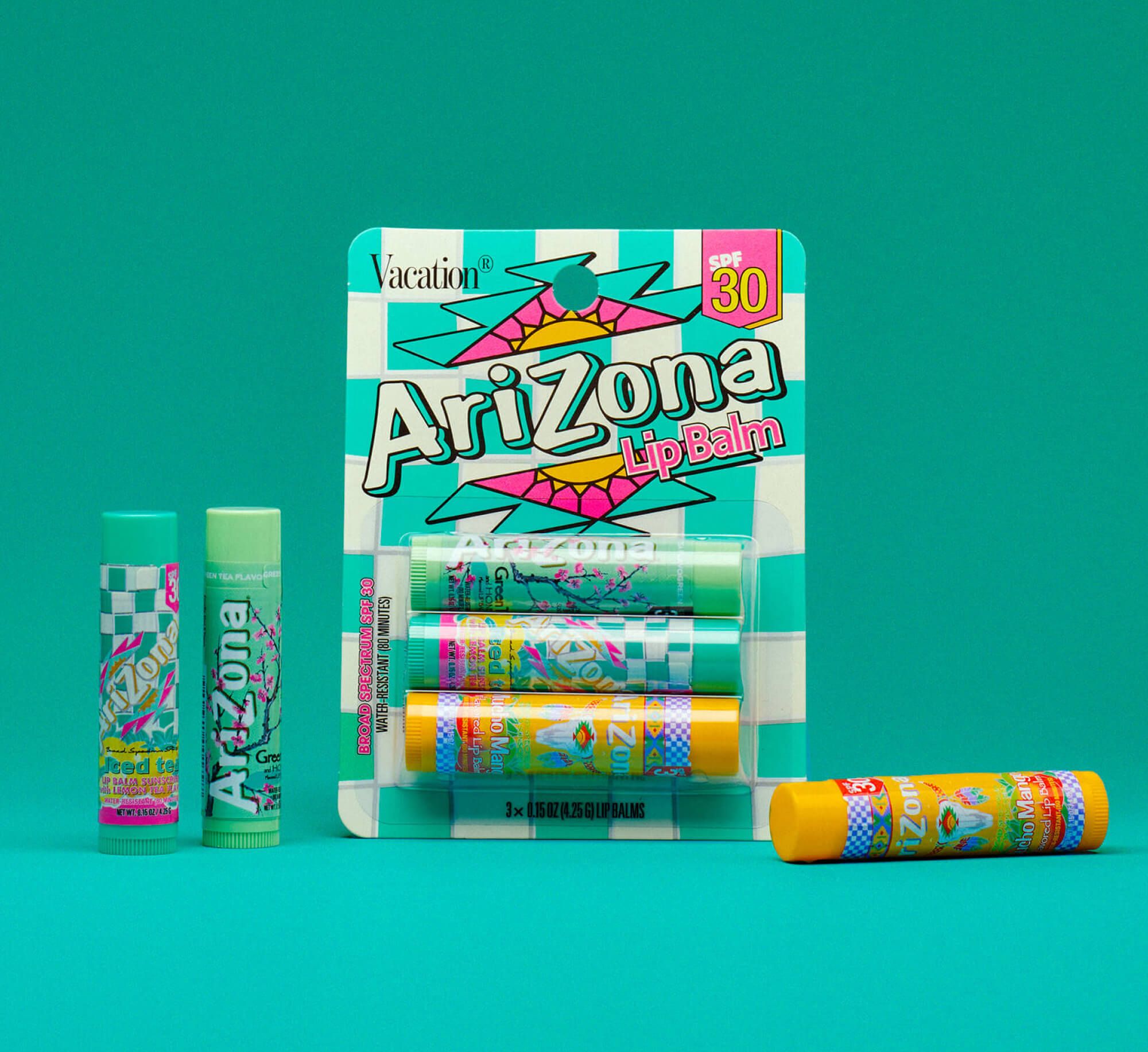 AriZona® x Vacation® Lip Balms
