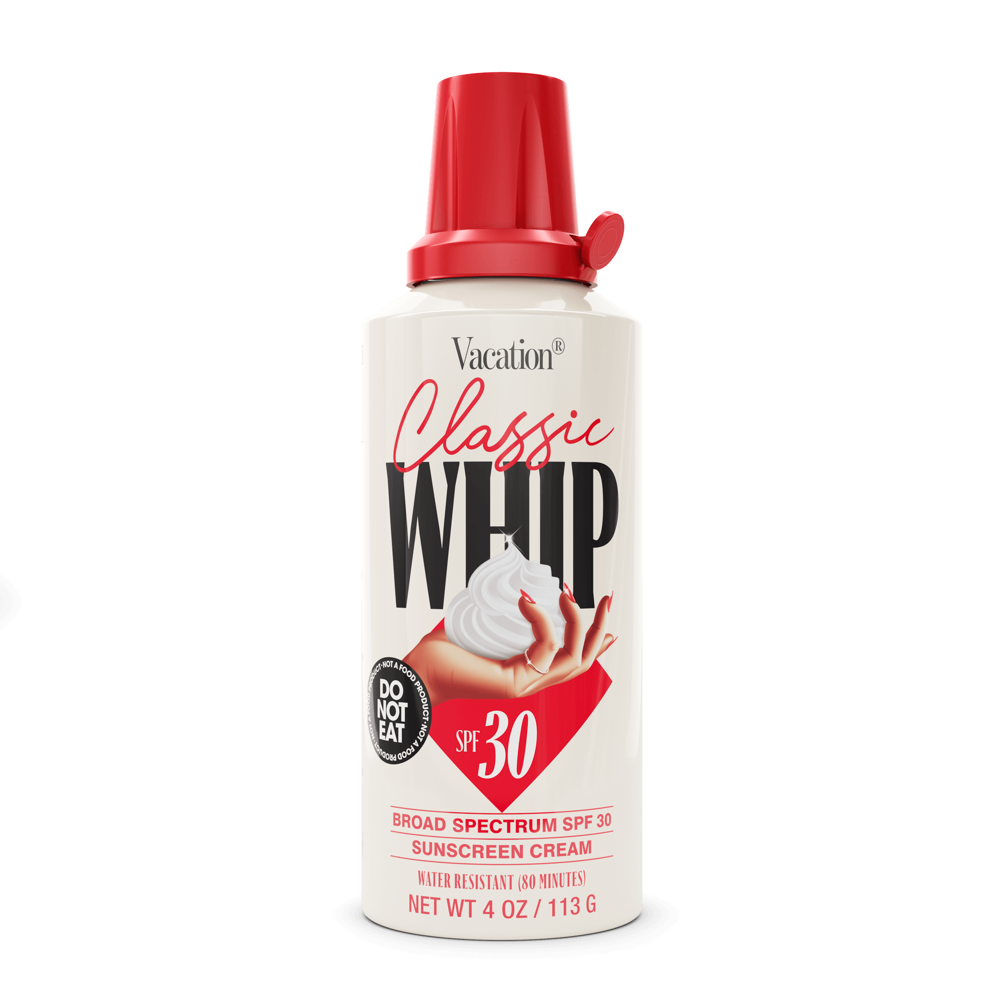Vacation Classic Whip SPF 30, 4 oz / 113 g spray can
