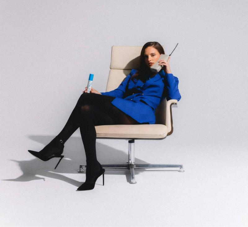 a business woman with Super Spritz