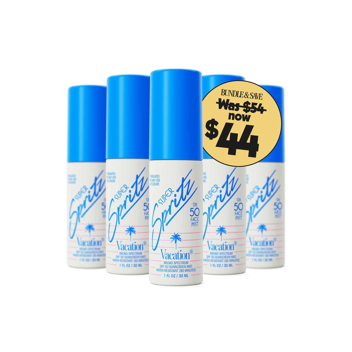 Mini Classic SPF 50 Sunscreen Spray 6-Pack | Vacation®