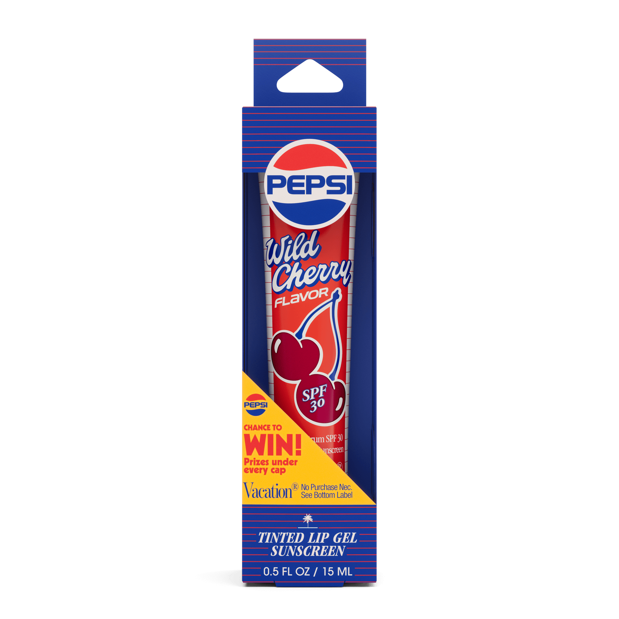 Vacation Pepsi Wild Cherry Tinted Lip Gel SPF 30, 0.5 fl oz / 15 ml gel