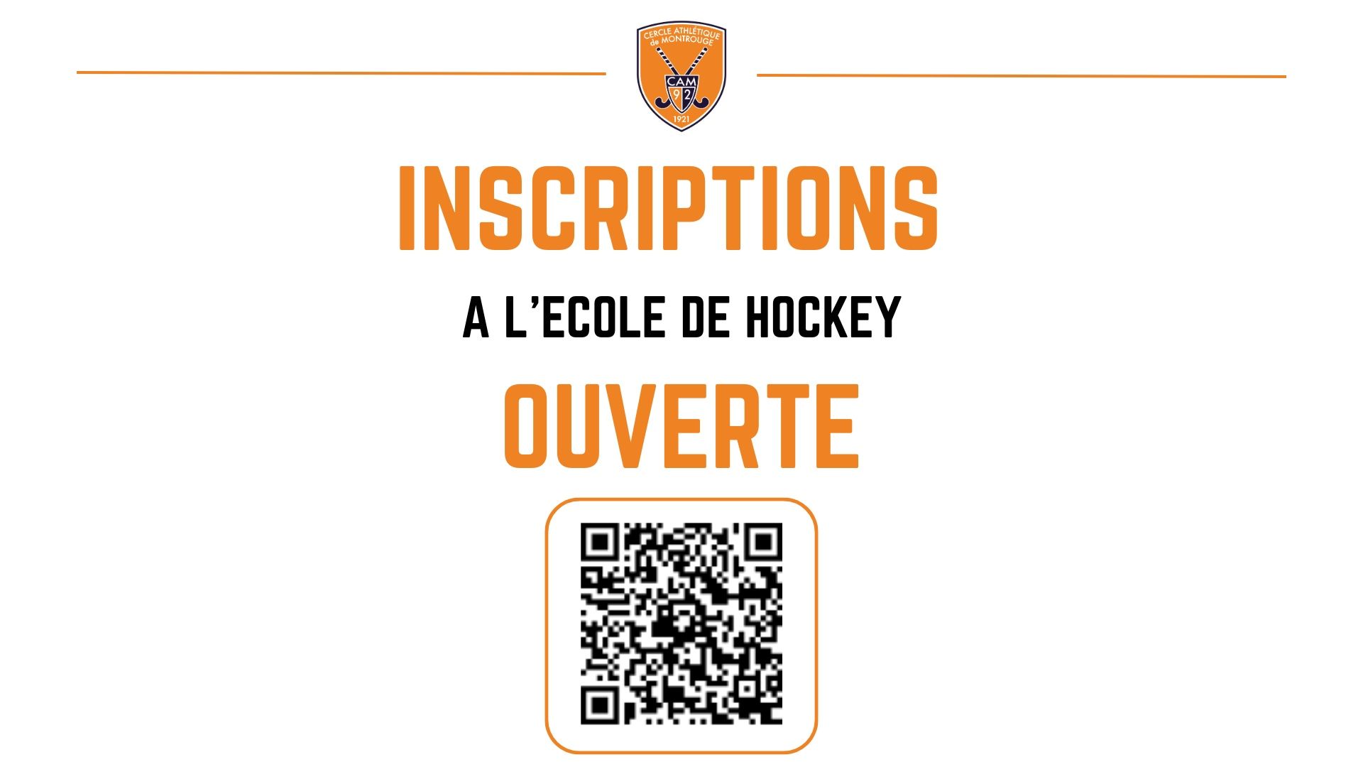 🏑 Ouverture des adhésions – Saison 2026-2027 🎉