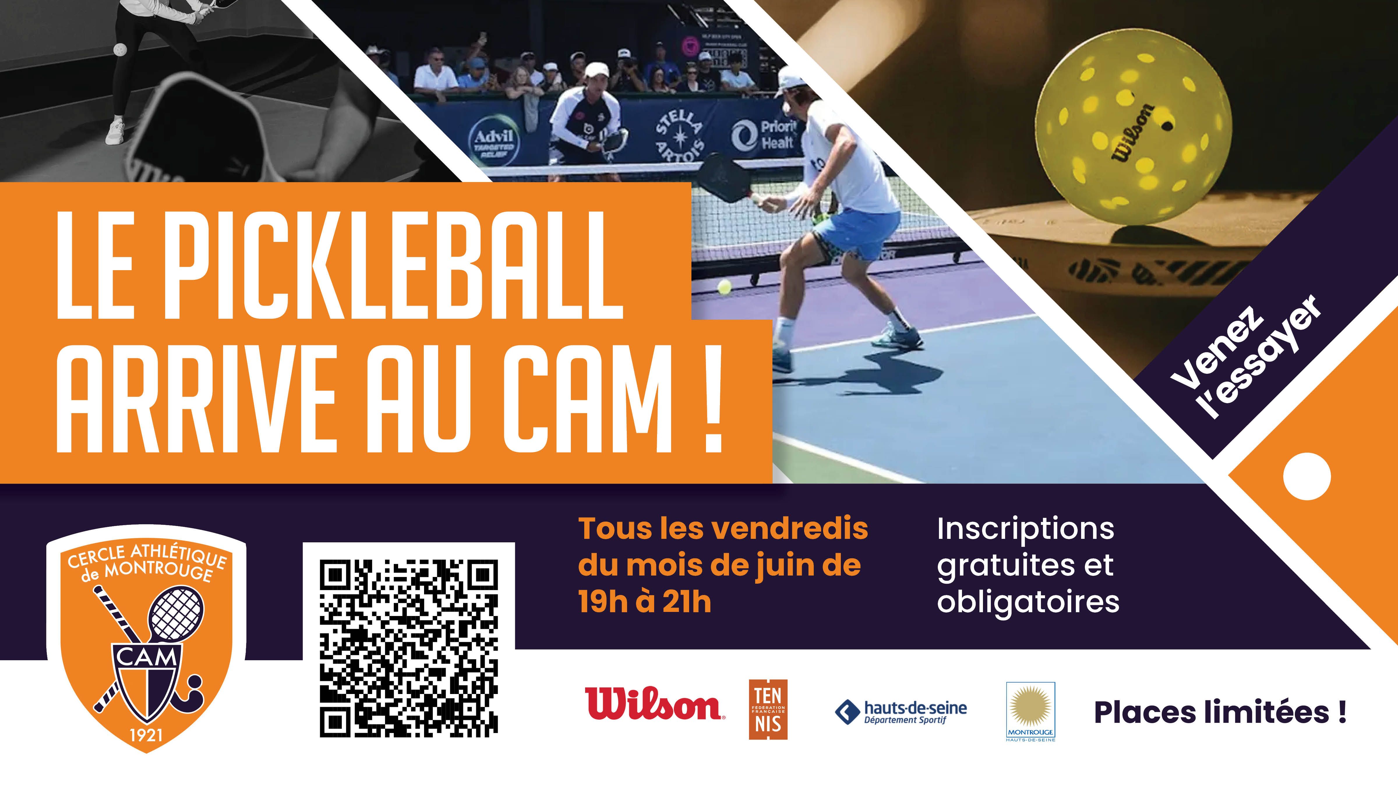 Le Pickleball arrive au CAM 