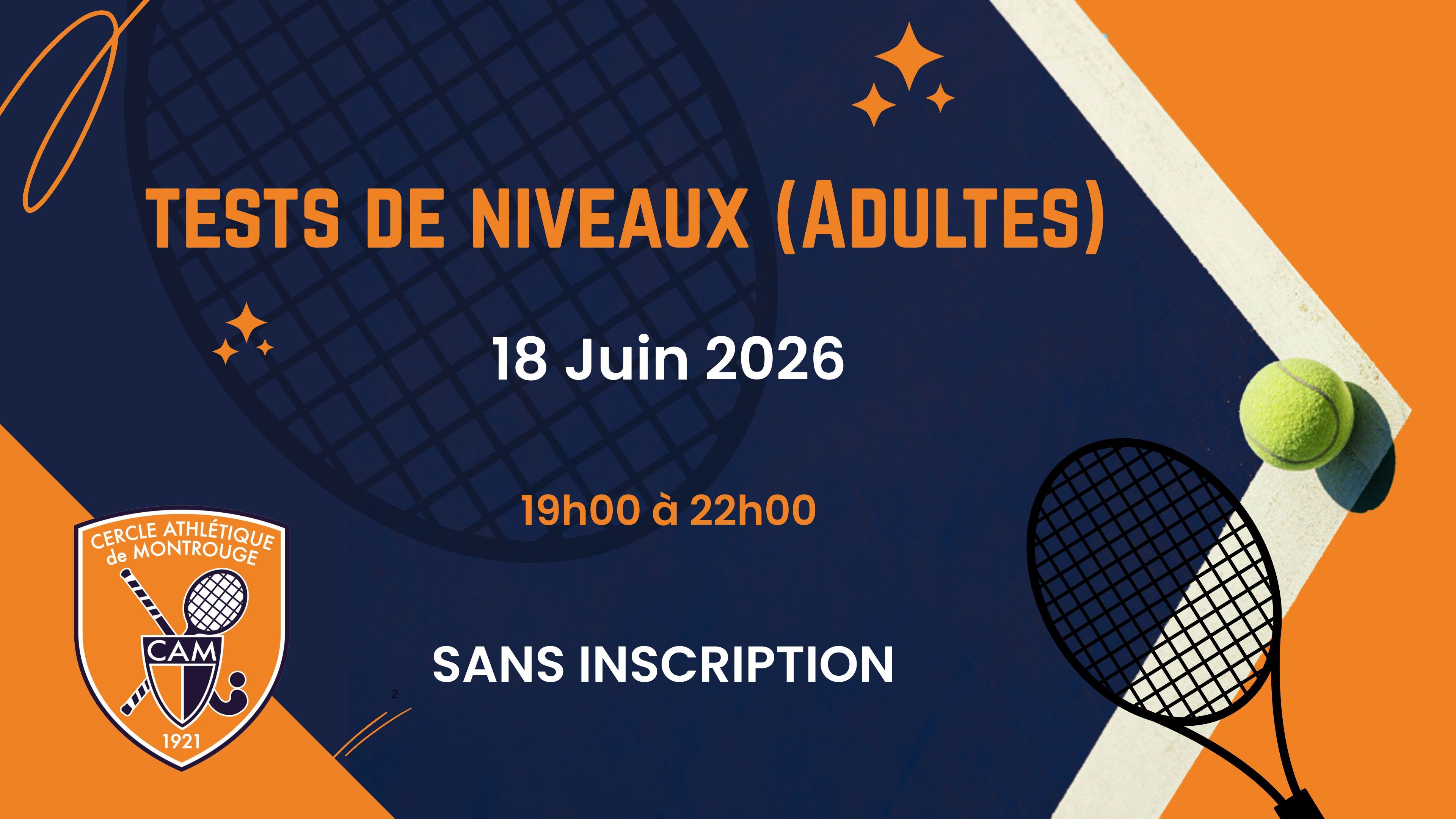 Tests de Niveaux / Nouveaux élèves (Adultes)