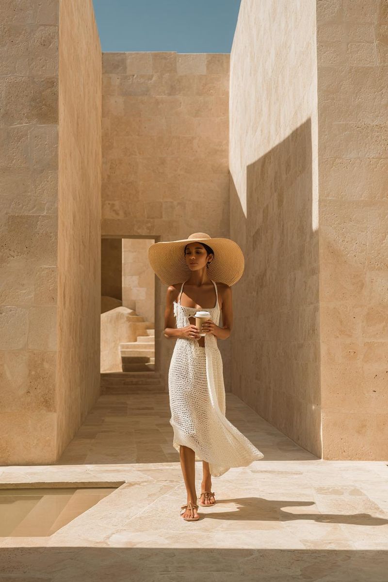 Woman in elegant summer outfit look 2