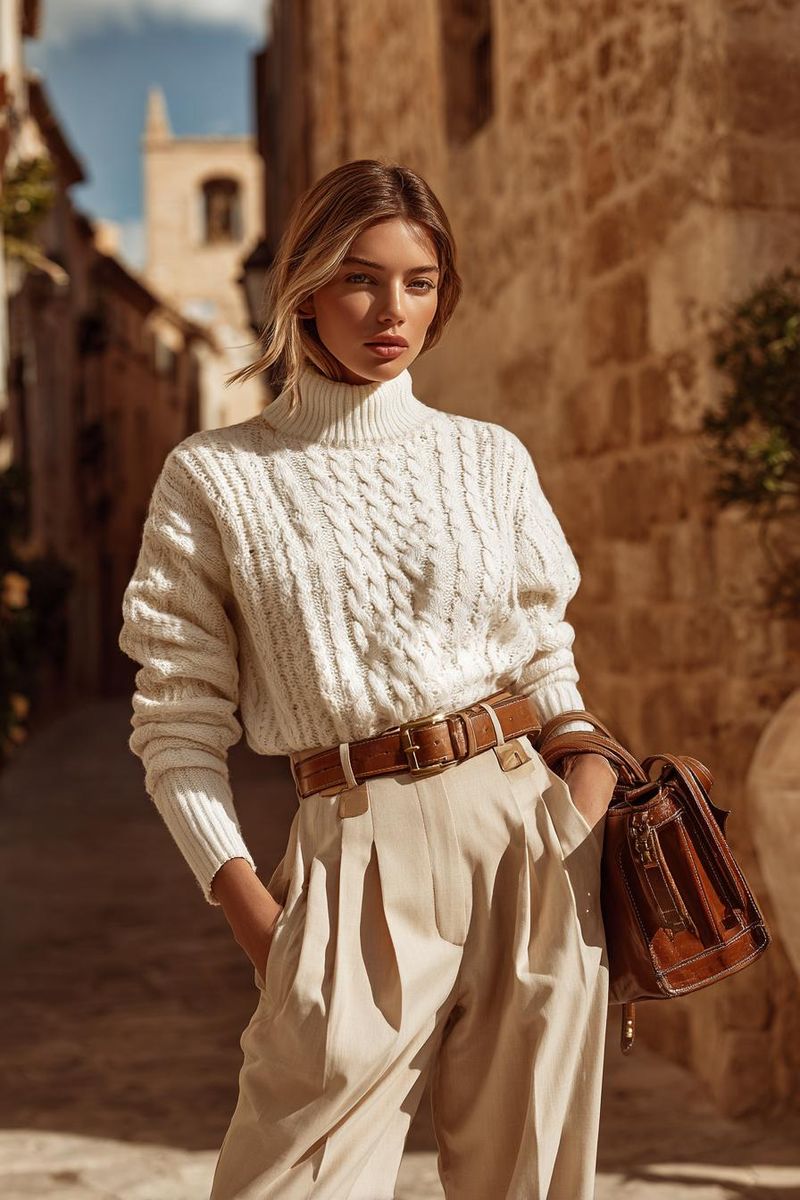 Woman in elegant summer outfit look 2