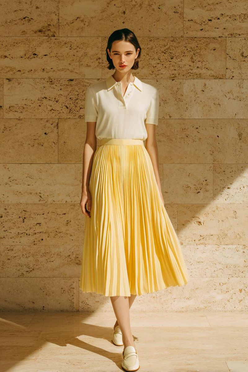 Woman in elegant summer outfit look 3