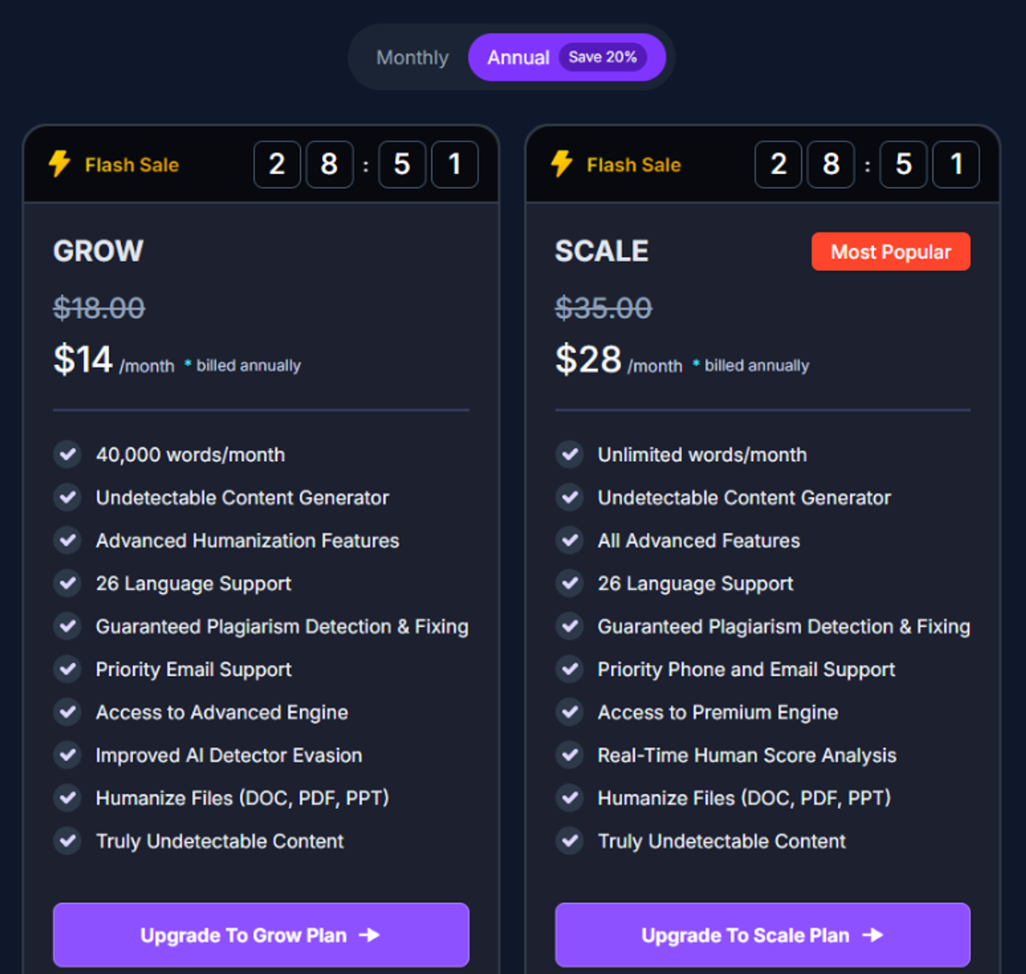 HumanizeAIText.ai-review-pricing