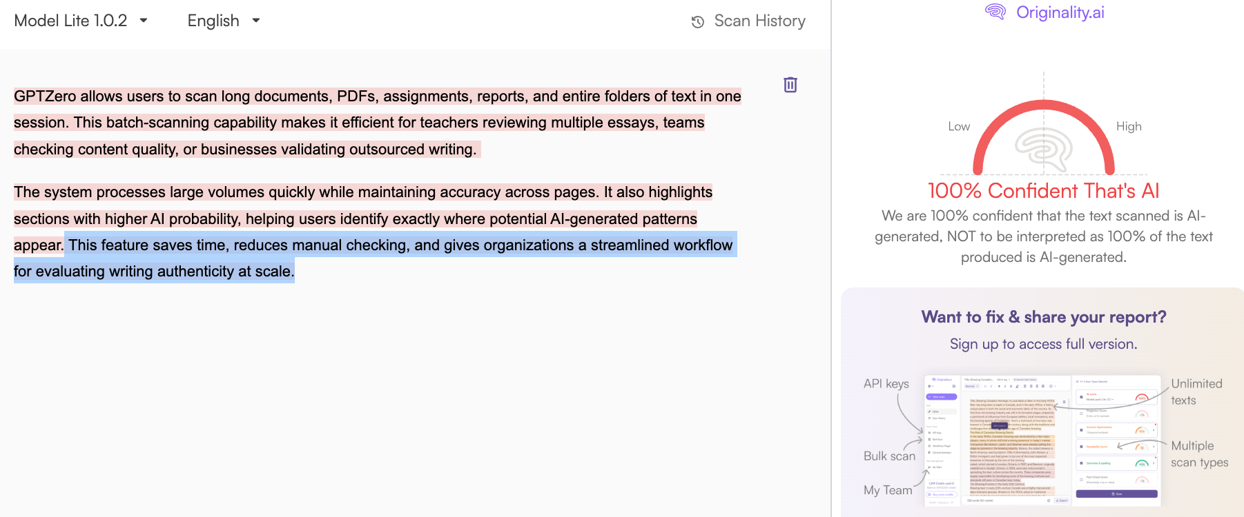 Edit, Rescan & Optimize Inside the Text Editor
