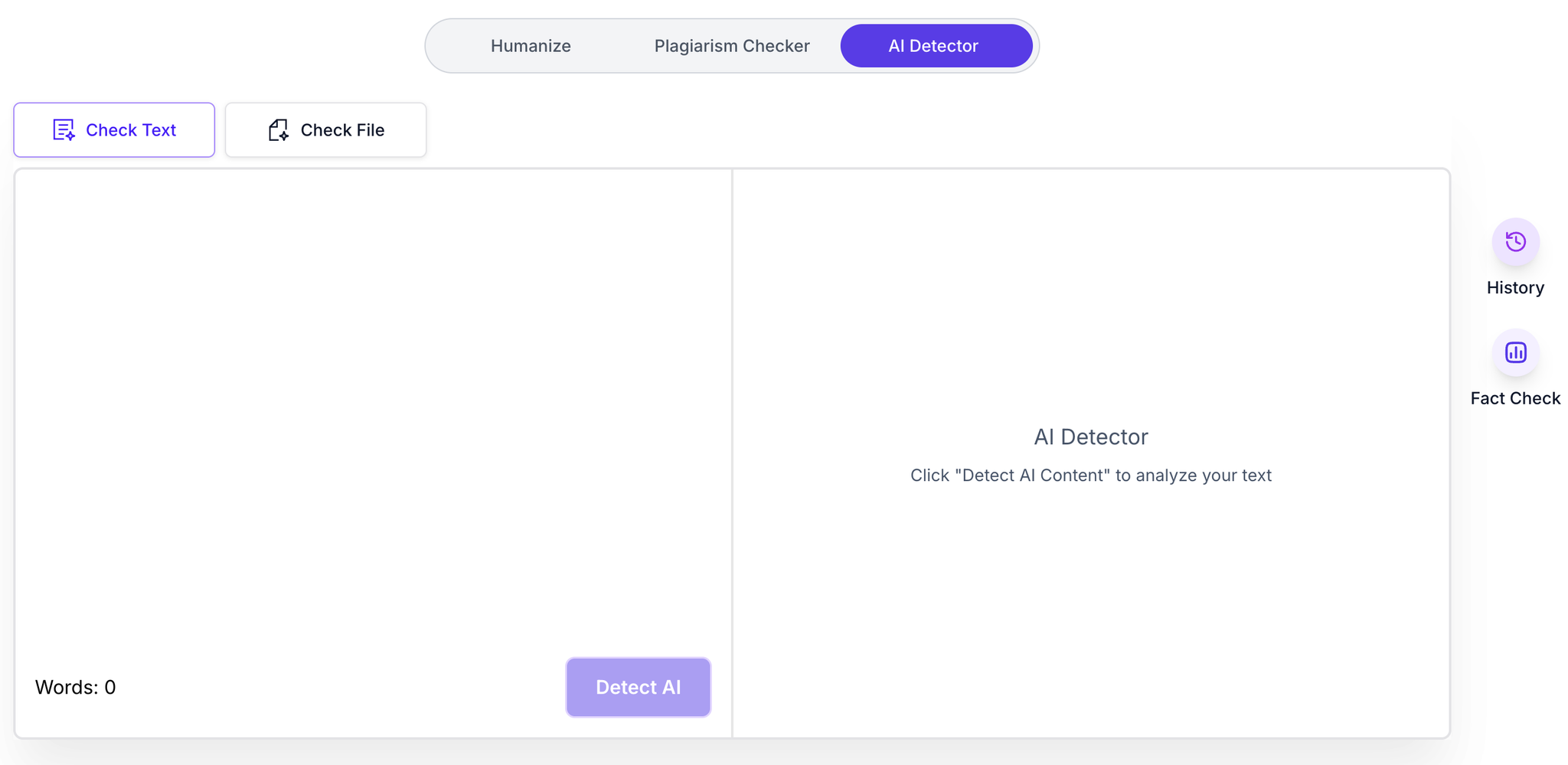 Built-in AI Detector