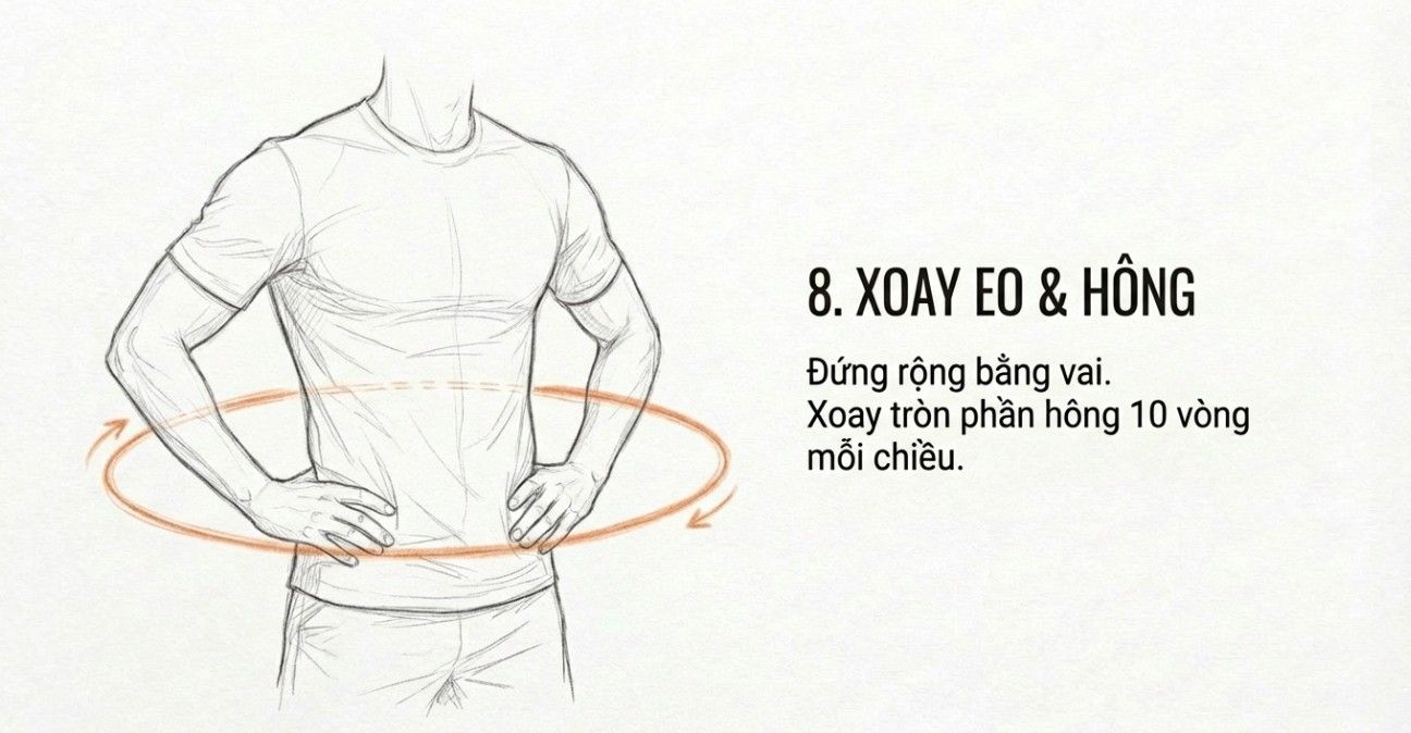 khởi động thân trên