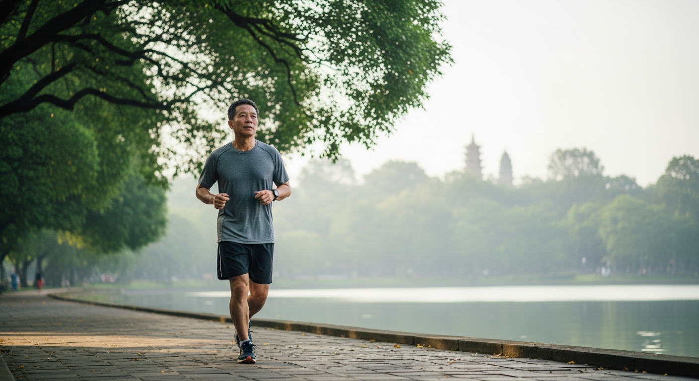 Giai đoạn đầu chỉ cần đi bộ nhanh để cơ thể làm quen