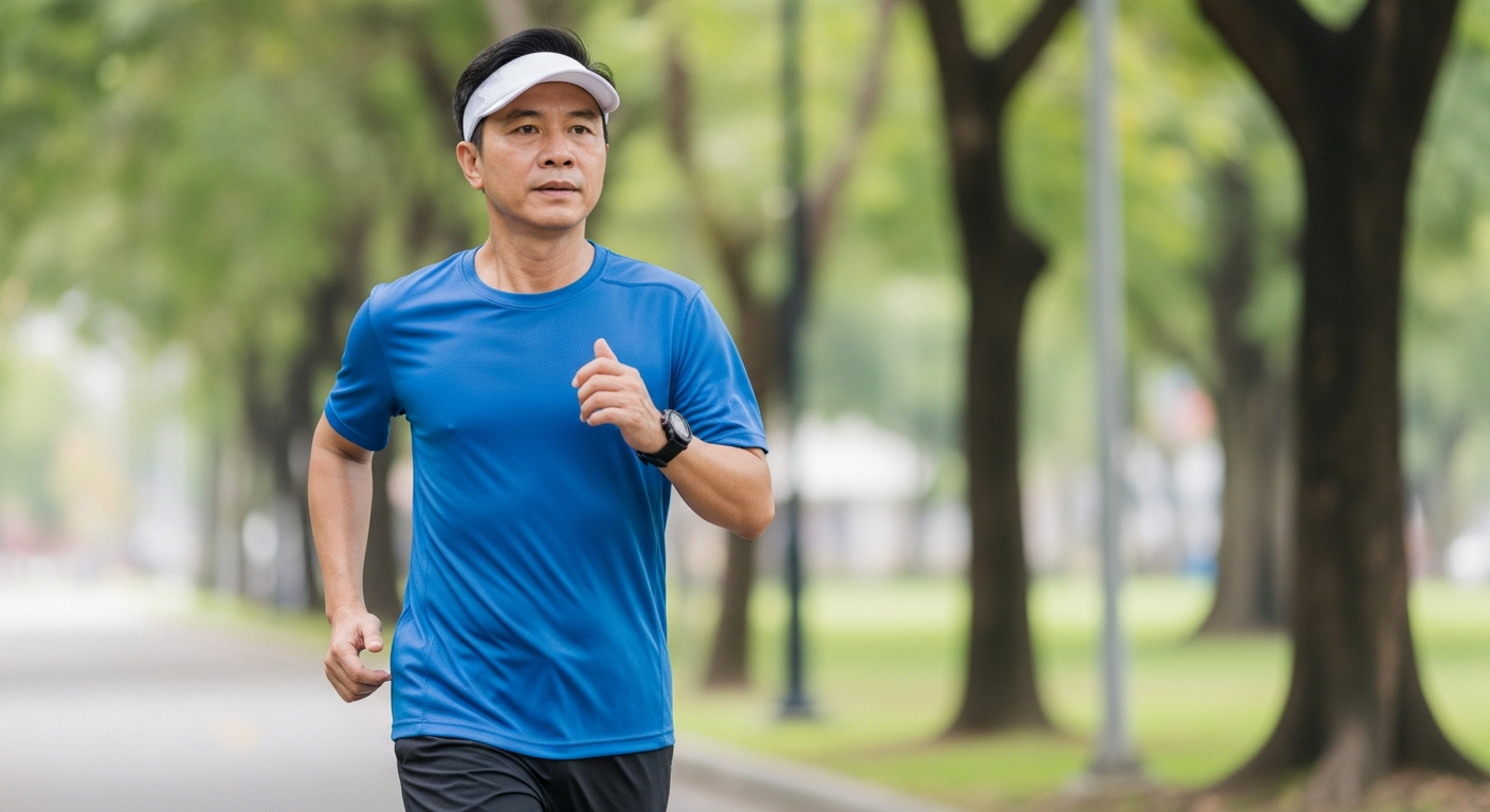 Runner áp dụng phương pháp Run-Walk xen kẽ chạy và đi bộ khi luyện tập