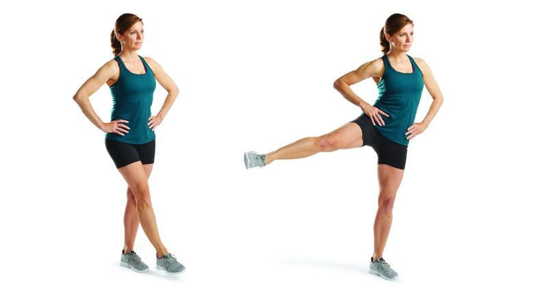 Bài tập Leg swings khởi động động