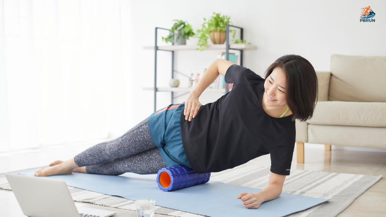 Foam roller chạy bộ làm giảm cảm giác đau cơ