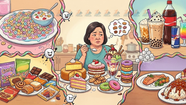 Chế độ ăn nhiều đường không thích hợp khi áp dụng chạy bộ nhịp tim thấp MAF