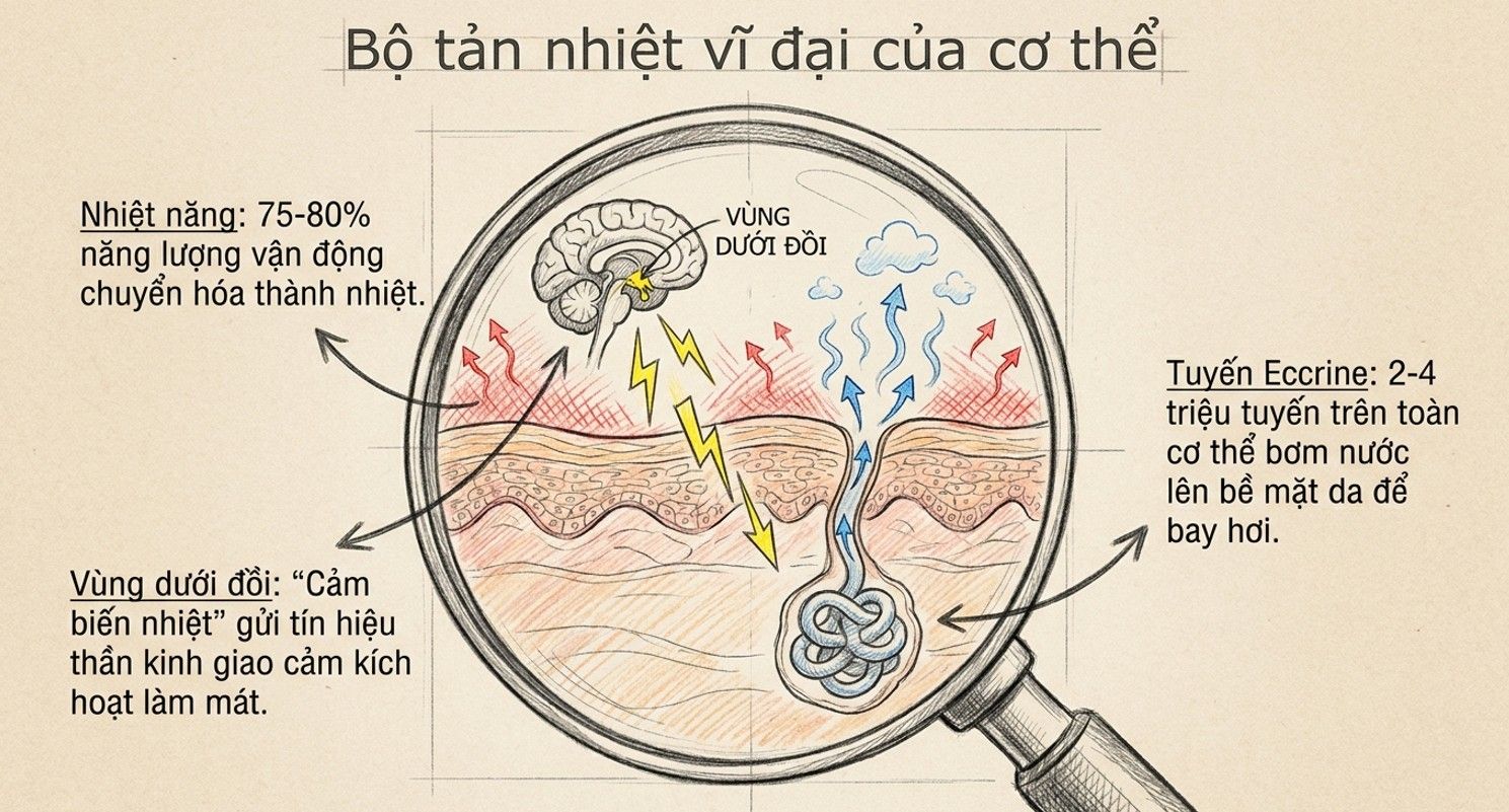 cơ chế tản nhiệt của cơ thể