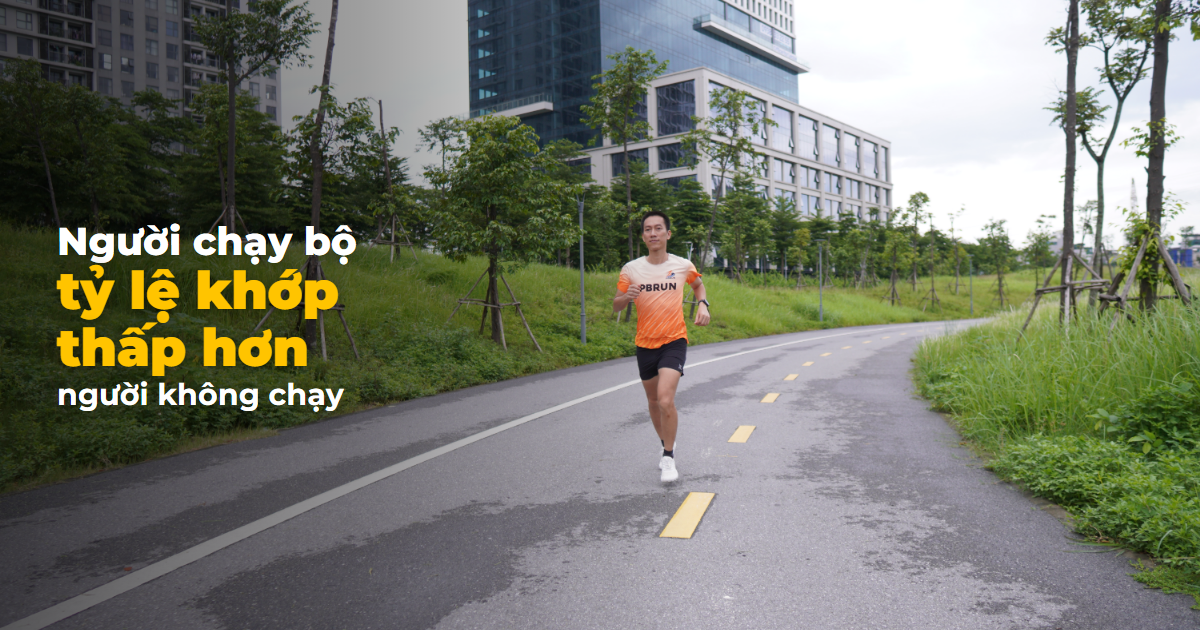 Người chạy bộ phong trào có tỷ lệ thoái hóa khớp thấp hơn người không chạy bộ